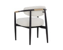Black Louis Cream Dining Armchair Marita by Matho Sun, view 8