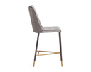 Gunmetal Flint Grey / Napa Taupe Counter Stool Klaus by Matho Sun, view 2