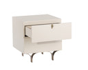 Small Cream Nightstand Celine by Matho Sun, view 3