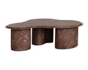 Marble Look Mocha Coffee Table Isola by Matho Sun, view 5