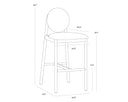 Bravo Black / Abbington Black Barstool Orabell by Matho Sun, view 6