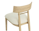 Light Oak Geralt Linen Dining Chairs set of 2 Florian by Matho Sun, view 5
