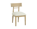 Light Oak Geralt Linen Dining Chairs set of 2 Florian by Matho Sun