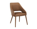 Missouri Cognac Leather Dining Armchair Galen by Matho Sun