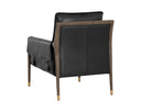 Distressed Brown Cortina Black Leather Armchair Mauti by Matho Sun, view 8
