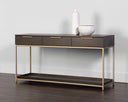Gold Charcoal Grey Console Table Rebel With Drawers by Matho Sun, view 4