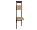 Rustic Oak Black Wall Desk Ambrose Modular by Matho Sun, view 3