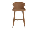 Milliken Cognac Barstool Evora by Matho Sun, view 2