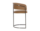 Gunmetal Milliken Cognac Counter Stool Marris by Matho Sun, view 3