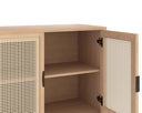 Small Black Rustic Oak/Natural Sideboard Avida by Matho Sun, view 5