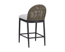 Black Louis Cream Counter Stool Calandri by Matho Sun, view 4