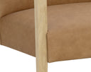 Ludlow Sesame Leather Lounge Chair Earl by Matho Sun, view 6