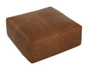 Cognac Leather Ottoman Elio by Matho Sun, view 3