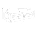 Lucia Tobacco Leather Sofa Rafael by Matho Sun, view 7