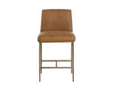 Tan Leather Counter Stool Lathan by Matho Sun, view 2