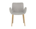 Belfast Heather Grey Dining Armchair Lucano by Matho Sun, view 2