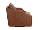 Cognac Leather Lounge Chair Orwell Swivel by Matho Sun, view 3