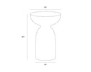 Marble Look Black End Table Goya by Matho Sun, view 5