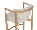 Light Oak Monument Oatmeal Barstool Sigrid by Matho Sun, view 5