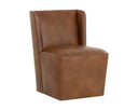 Tobacco Tan Dining Chair Amita Wheeled by Matho Sun