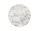 Marble Look White End Table Lucida by Matho Sun, view 3