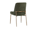 Antique Brass Bergen Olive Dining Chairs set of 2 Zeke by Matho Sun, view 4