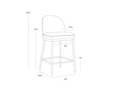 Meg Taupe / Porcini Taupe Counter Stool Lavania by Matho Sun, view 8