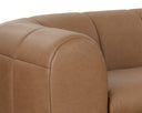 Lucia Cognac Leather Sofa Cyril by Matho Sun, view 6