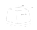 Havana Dark Brown Ottoman Aspen by Matho Sun, view 6