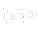 Natural Louis Cream Sofa Tibi by Matho Sun, view 8