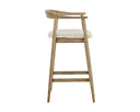 Weathered Oak Dove Cream Counter Stool Jeremy by Matho Sun, view 3