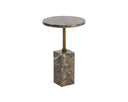 Marble Look Dark Emperador End Table Mizani by Matho Sun, view 2