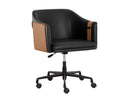Napa Black / Napa Cognac Office Chair Carter by Matho Sun