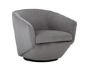 Antonio Charcoal Lounge Chair Treviso Swivel by Matho Sun
