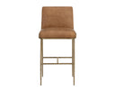 Tan Leather Barstool Lathan by Matho Sun, view 2