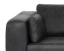 Serbia Black Leather Sofa Burr by Matho Sun, view 6