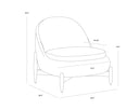 Stinson Cream Lounge Chair Carilo by Matho Sun, view 6