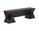 Dark Brown Bench Gregor by Matho Sun, view 2