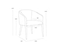 Ernst Sandstone / Meg Ash Dining Armchair Sheva by Matho Sun, view 8