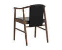 Onyx Leather Dining Armchair Aran by Matho Sun, view 4