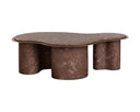 Marble Look Mocha Coffee Table Isola by Matho Sun, view 3