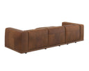 Laf Lucia Tobacco Leather Sofa Chaise Beau by Matho Sun, view 4