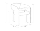 Meg Gold Dining Armchair Isidore by Matho Sun, view 7