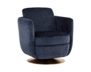 Bergen Navy Lounge Chair Gilley Swivel by Matho Sun