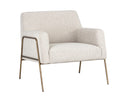Dove Cream Lounge Chair Cybil by Matho Sun