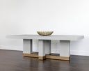 Gauntlet Grey 94.5" Dining Table Greco by Matho Sun, view 4
