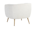 Copenhagen White Lounge Chair Amara by Matho Sun, view 4