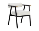Black Copenhagen White Dining Armchair Sova by Matho Sun