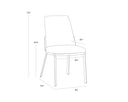 Belfast Oatmeal / Bravo Cognac Dining Chairs set of 2 Marie by Matho Sun, view 7