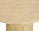 Travertine Look Natural 43" Dining Table Riva by Matho Sun, view 4